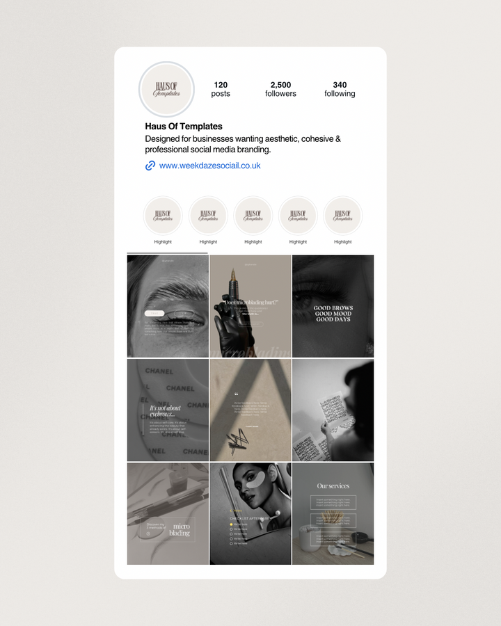 Lashes | Brows | PMU Templates