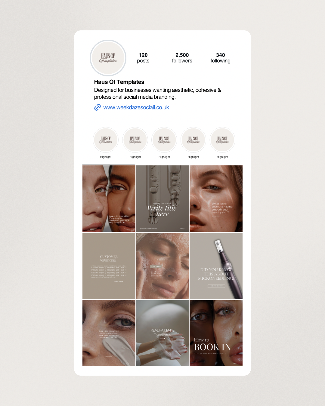 Aesthetic Templates