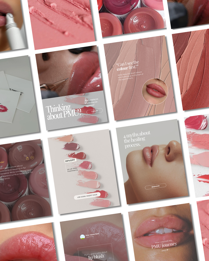 Lashes | Brows | PMU Templates