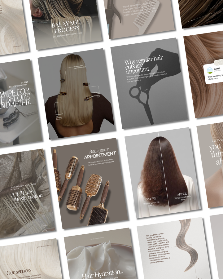 Hairdressing Templates